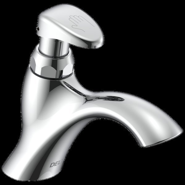 Delta Metering Metering Lavatory Faucet, Chrome 87T905